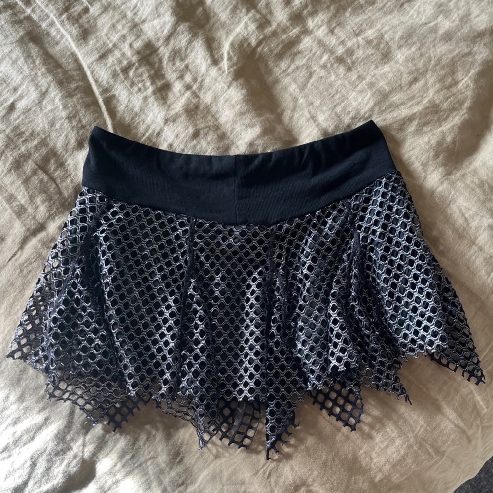 Metallic Rave Skirt Mesh - Picture 3 of 6
